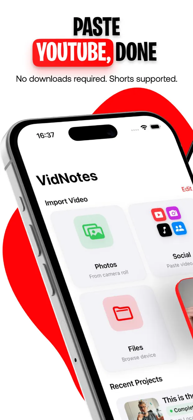 VidNotes screenshot