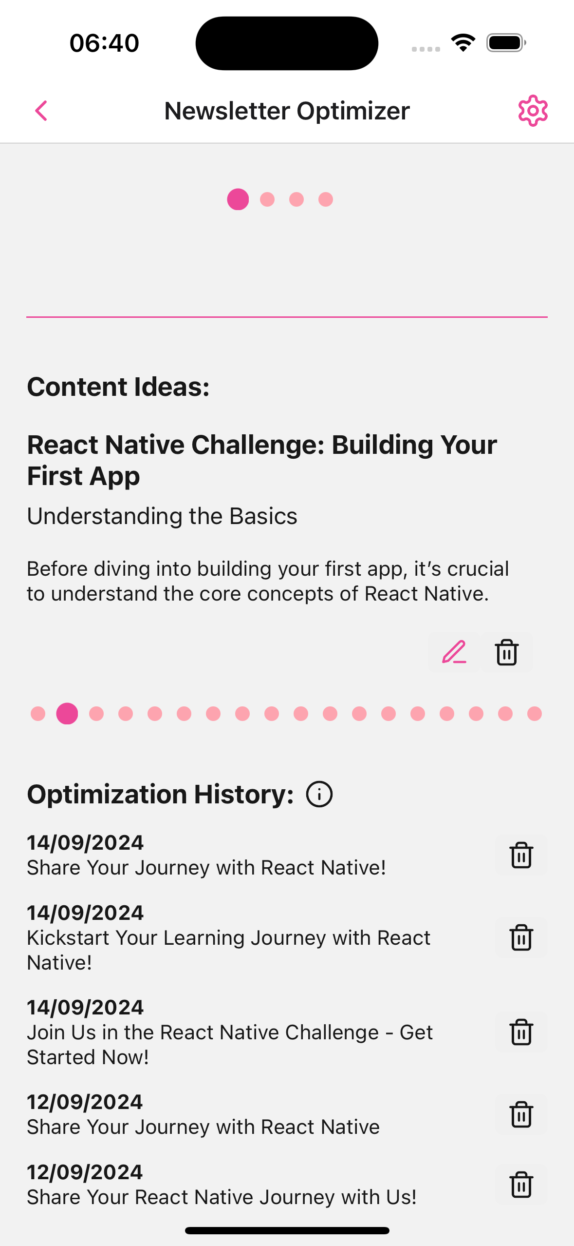 Newsletterytics screenshot